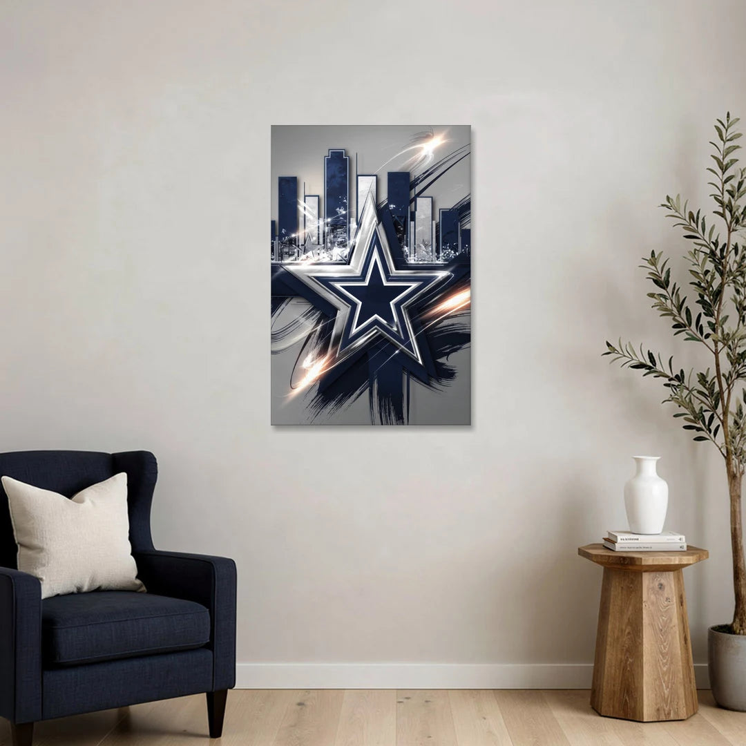 Dallas FC Team Spirit - Canvas Wall Art - Sofa - 24x36