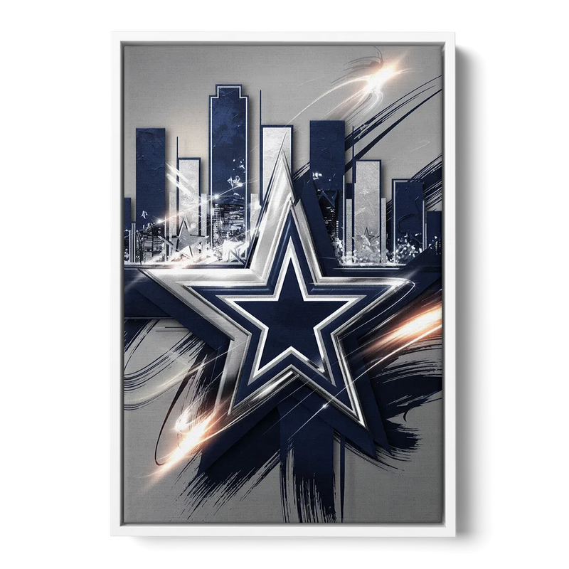 Dallas FC Team Spirit Front - White Canvas Wall Art