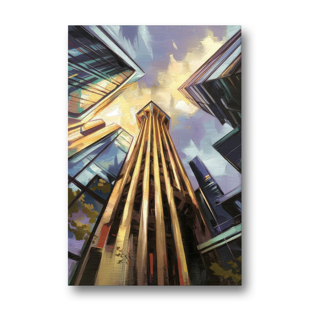 Dallas Modern Architecture - Canvas Wall Art - Front