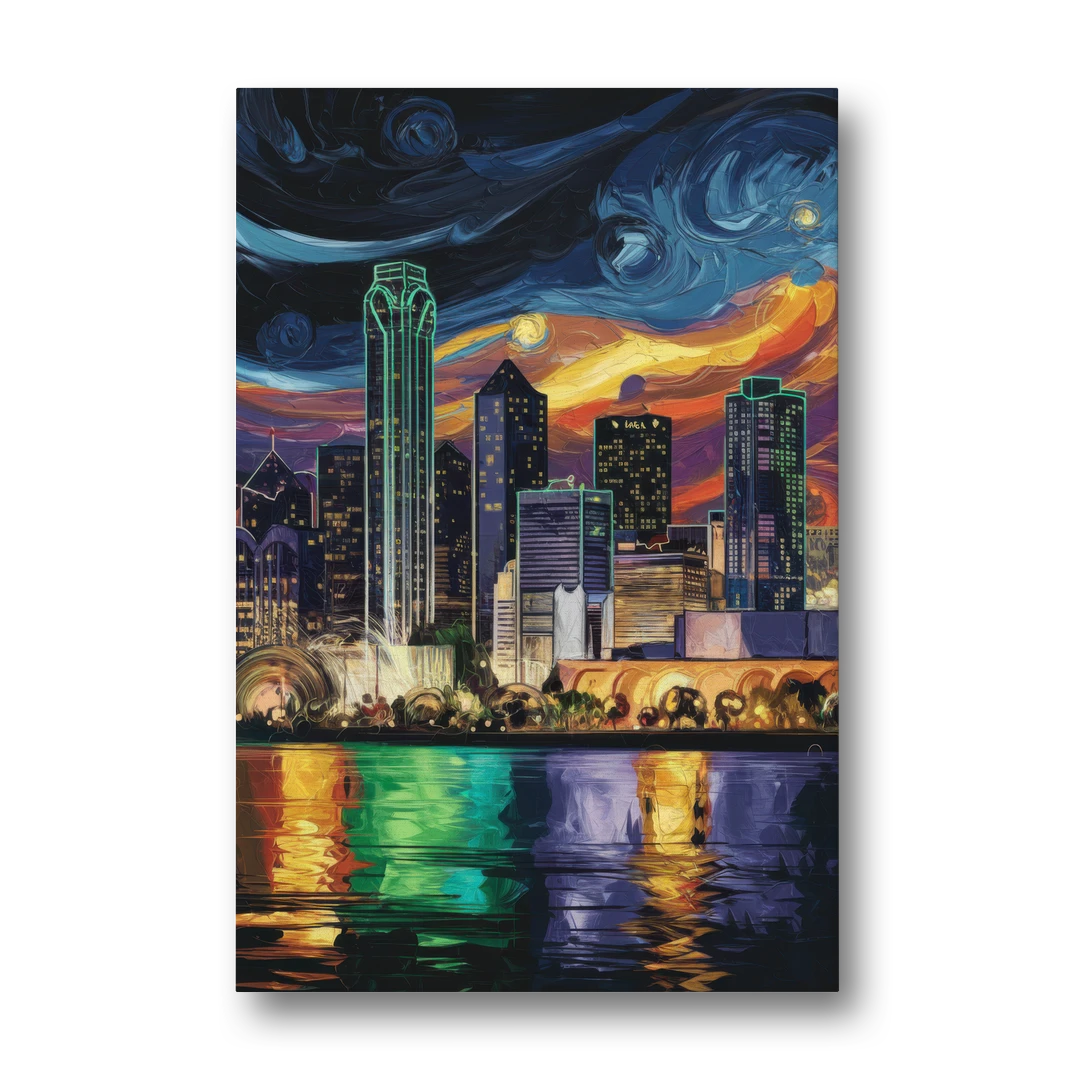 Dallas Scenic Views - Canvas Wall Art - Front