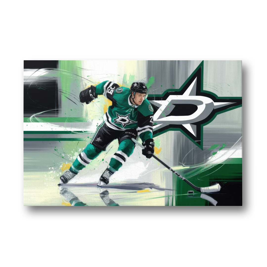 Dallas Stars Hockey - Canvas Wall Art - Front