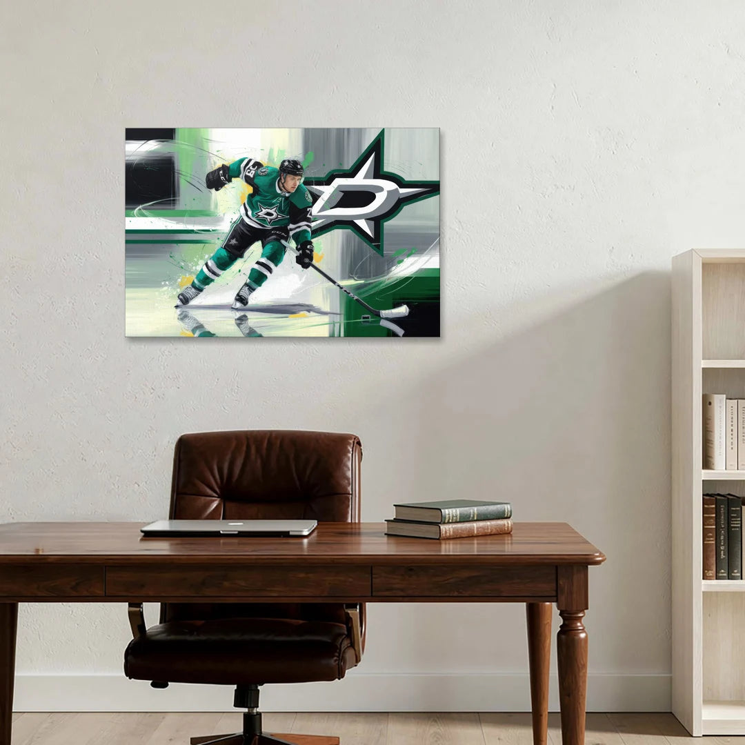 Dallas Stars Hockey - Canvas Wall Art - Office - 36x24