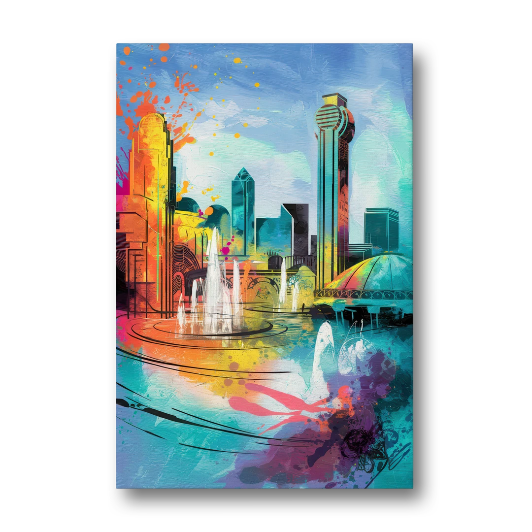 Dallas State Fair Park - Canvas Wall Art - Front
