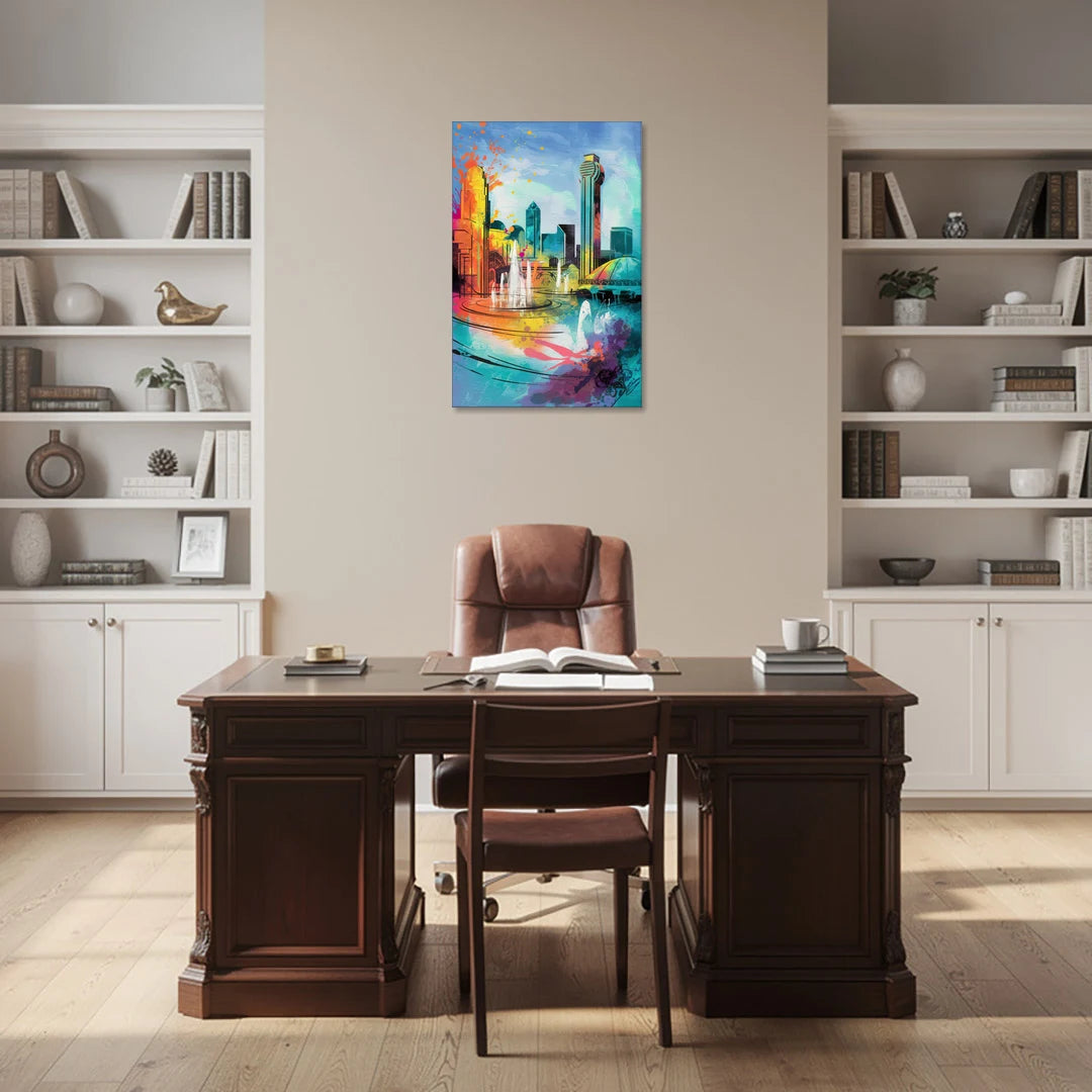 Dallas State Fair Park - Canvas Wall Art - Office - 24x36