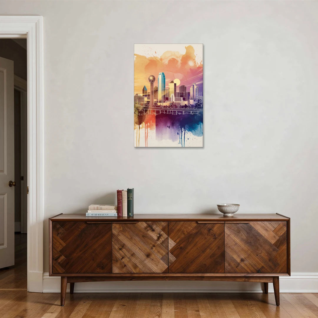 Dallas Texas Pride - Canvas Wall Art - Coffee Table - 24x36