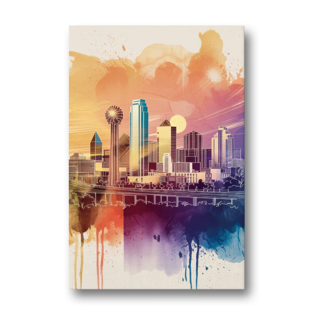 Dallas Texas Pride - Canvas Wall Art - Front