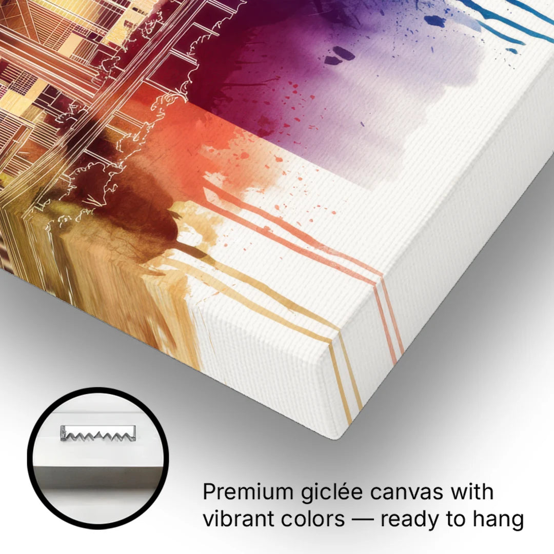 Dallas Texas Pride - Canvas Wall Art - Gallery Wrap Corner
