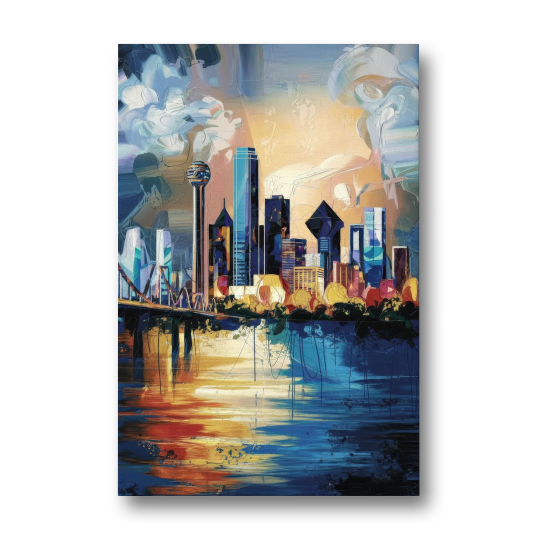 Dallas Unique Perspectives - Canvas Wall Art - Front