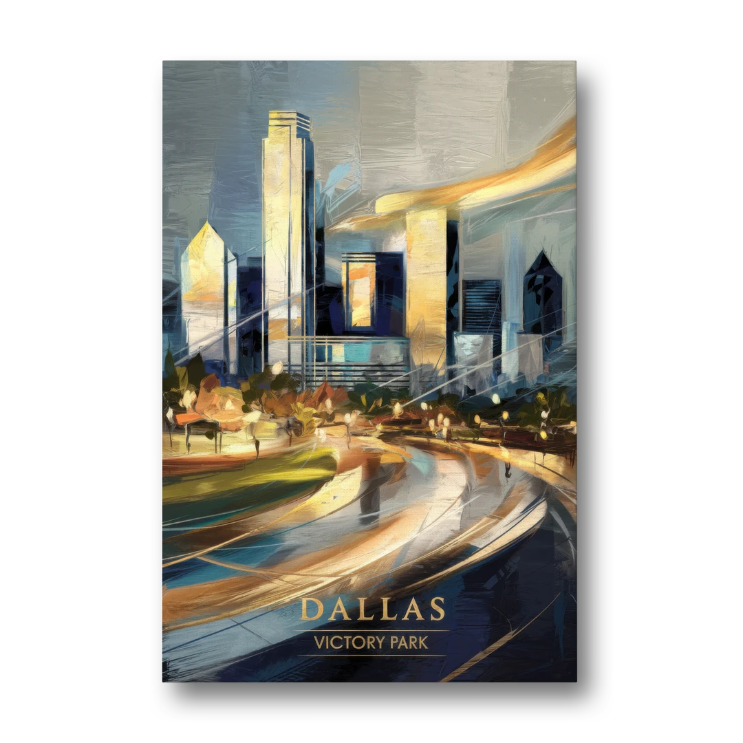 Dallas Victory Park - Canvas Wall Art - Front