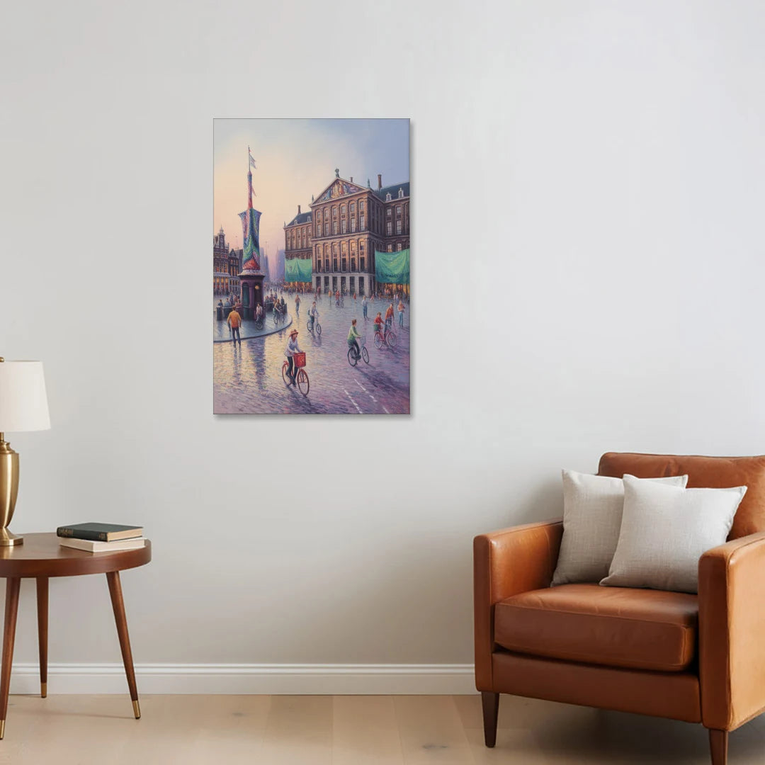 Dam Square Dreams - Canvas Wall Art - Sofa - 24x36