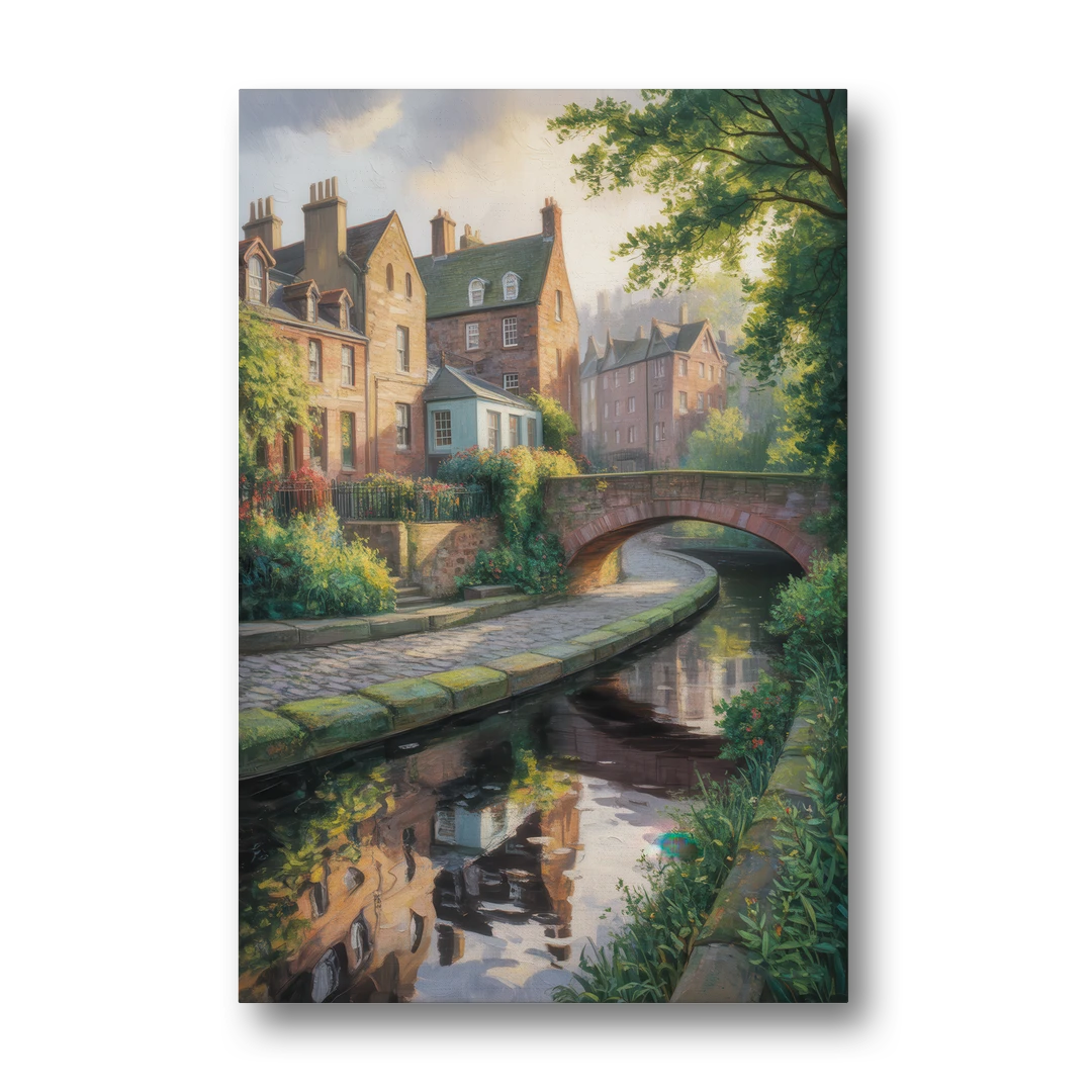 Dean Village Charm - Canvas Wall Art - Front