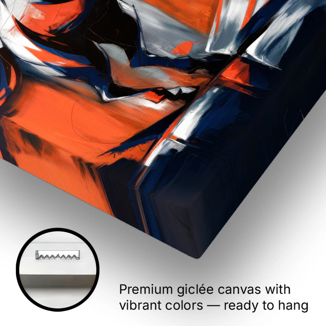 Denver Broncos Legacy - Canvas Wall Art - Gallery Wrap Corner