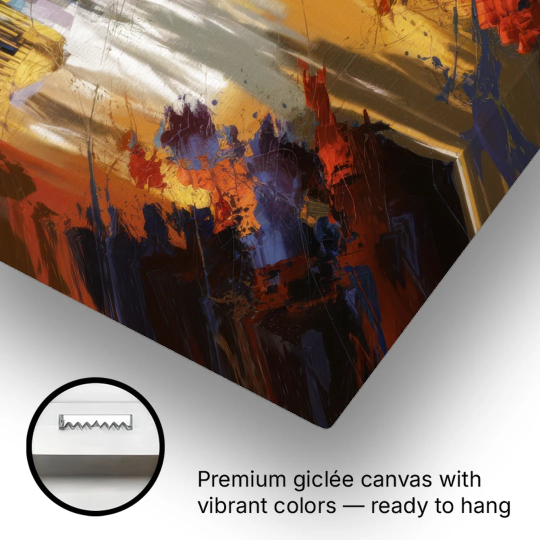 Denver Historic Architecture - Canvas Wall Art - Gallery Wrap Corner