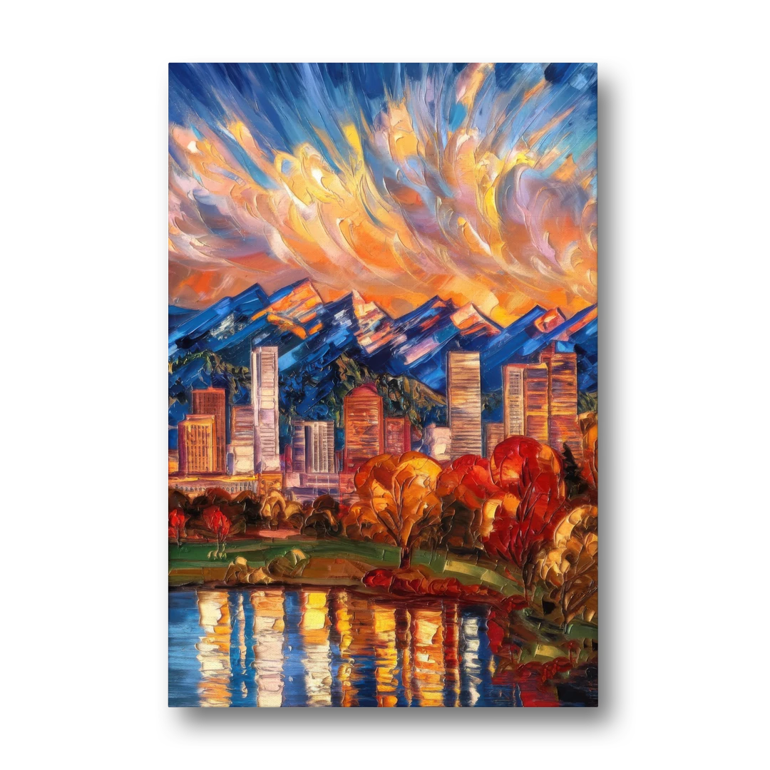 Denver Nuggets Team Spirit - Canvas Wall Art - Front