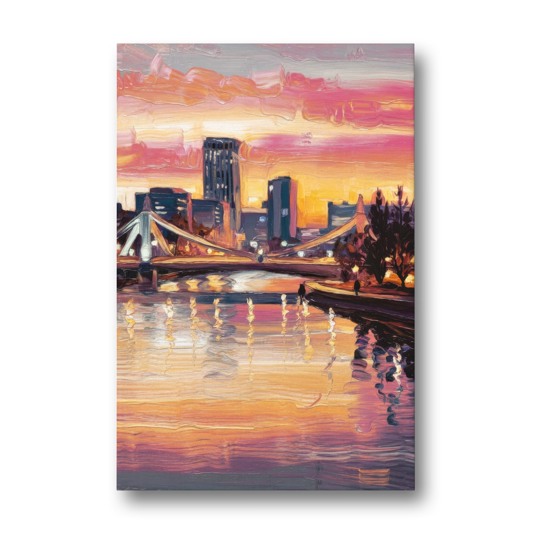 Des Moines Scenic Riverfront - Canvas Wall Art - Front