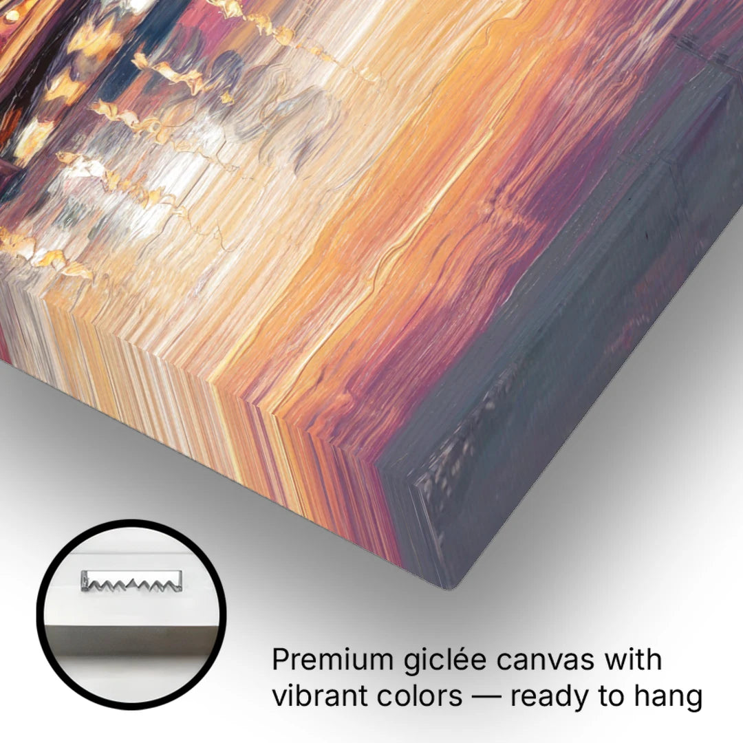 Des Moines Scenic Riverfront - Canvas Wall Art - Gallery Wrap Corner