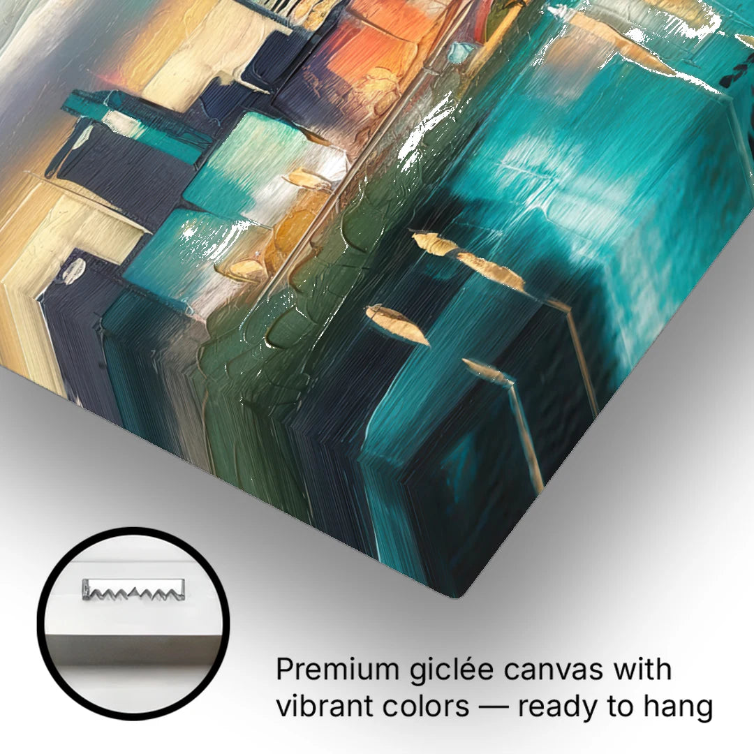 Des Moines Urban Charm - Canvas Wall Art - Gallery Wrap Corner
