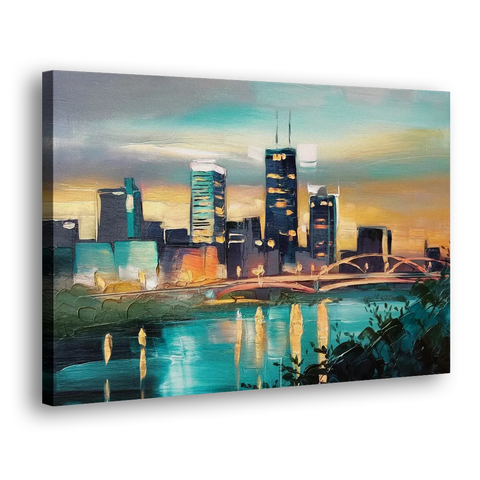 Des Moines Urban Charm - Canvas Wall Art