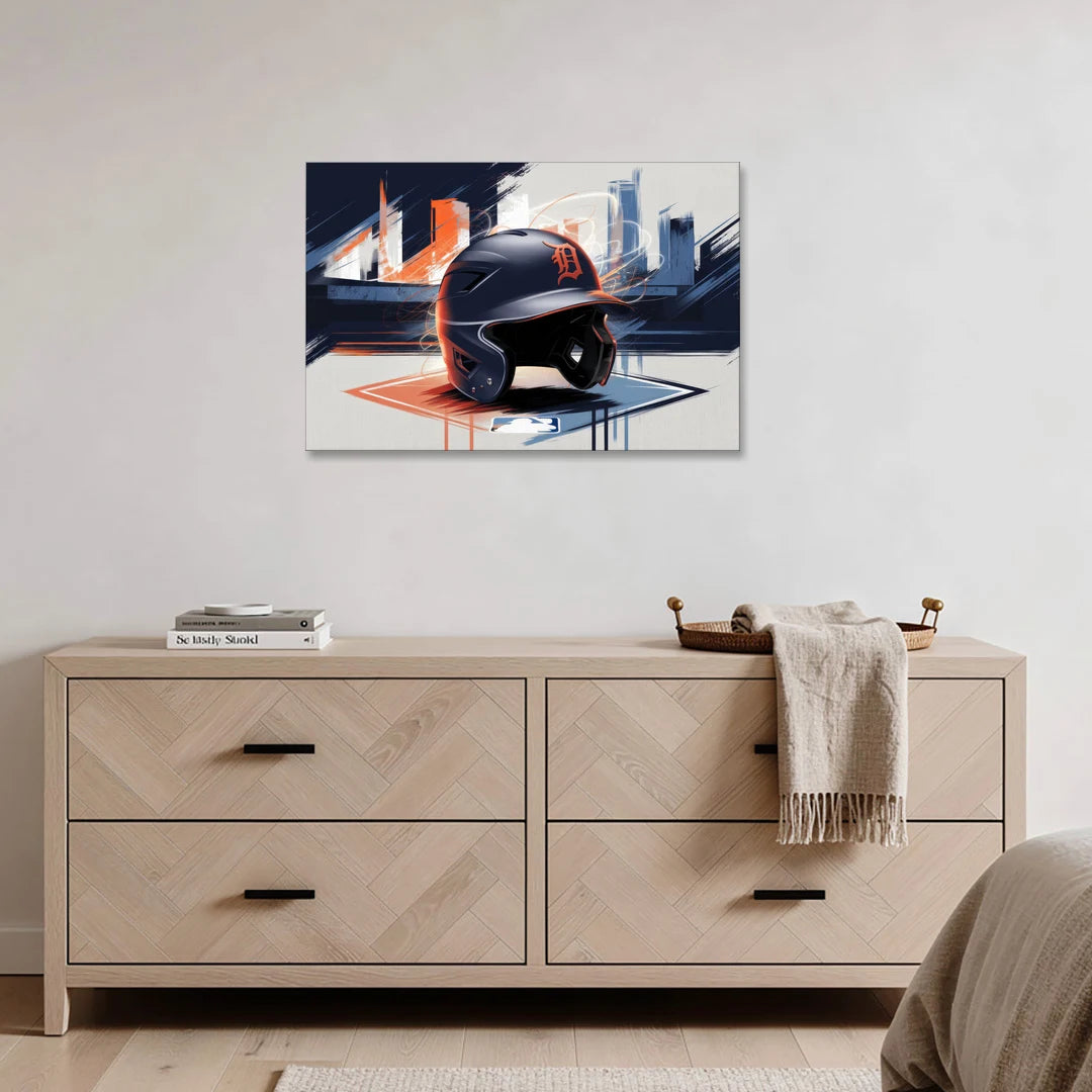 Detroit Tigers Baseball - Canvas Wall Art - Coffee Table - 36x24