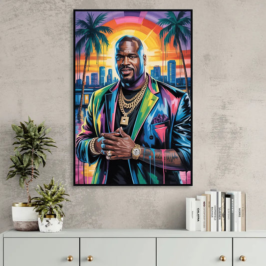 Diesel Power Living Room - Black Canvas Wall Art