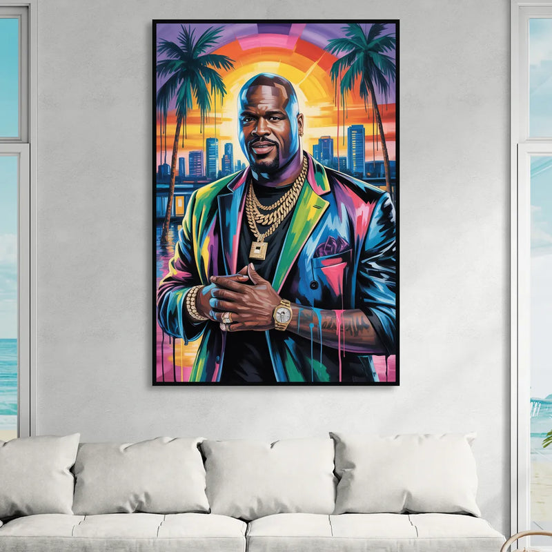 Diesel Power Sitting Room - Black Canvas Wall Art