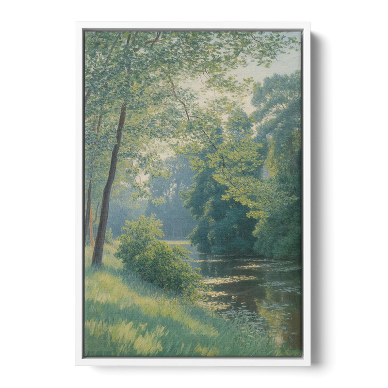 Djurgarden Serenity Front - White Canvas Wall Art