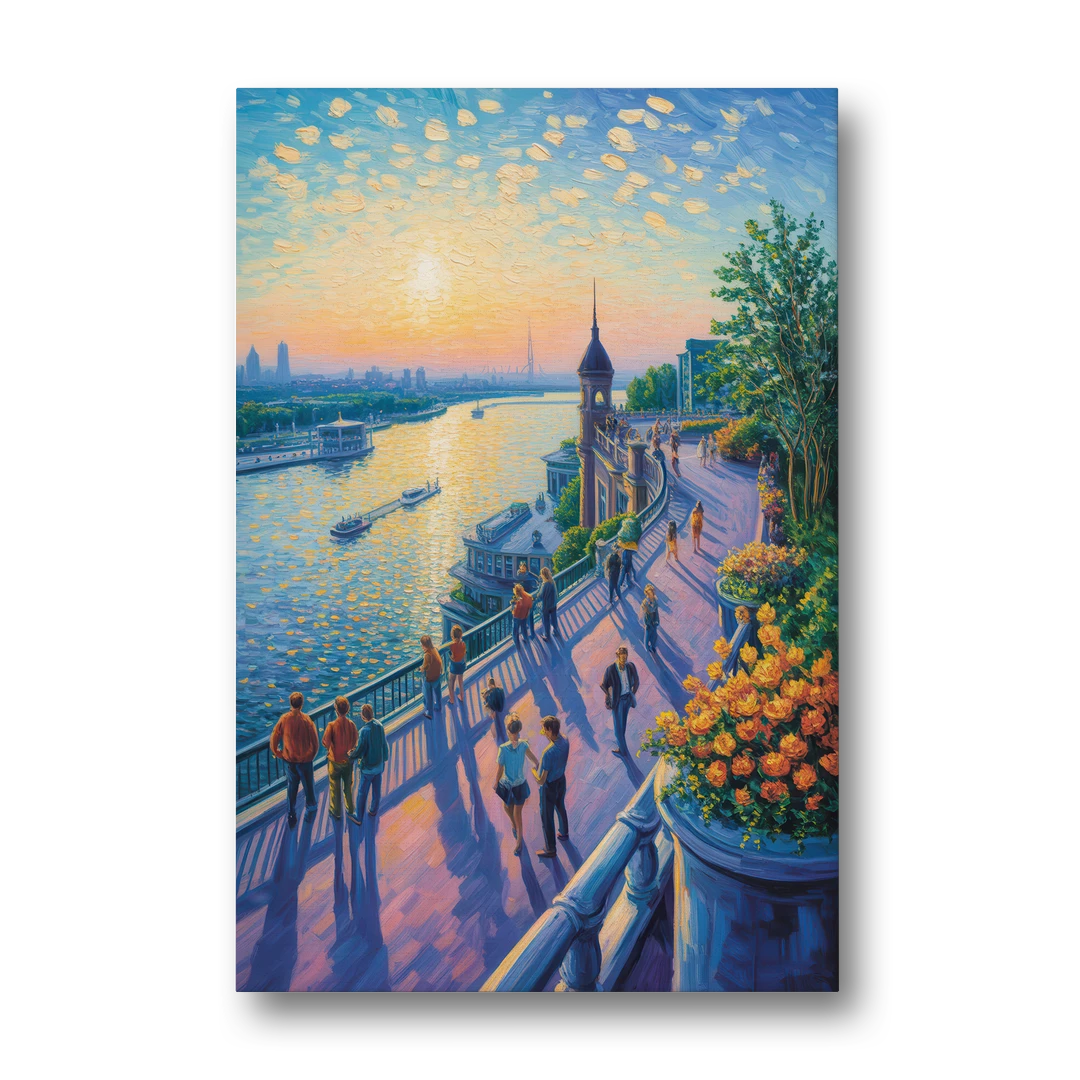 Dufferin Terrace View - Canvas Wall Art - Front