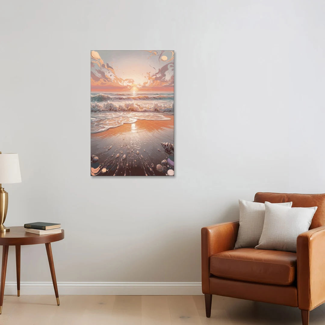 Dunedin Coastal Sunrise - Canvas Wall Art - Sofa - 24x36