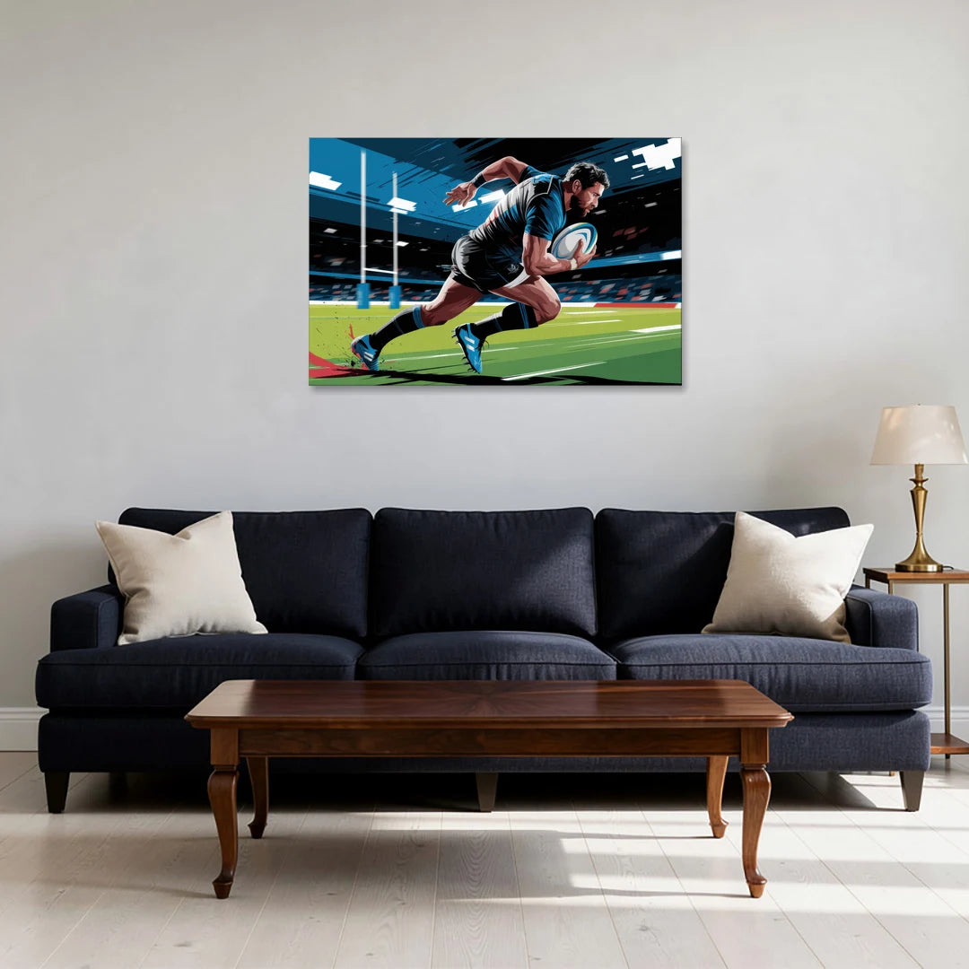 Dunedin Rugby Spirit - Canvas Wall Art - Sofa - 36x24