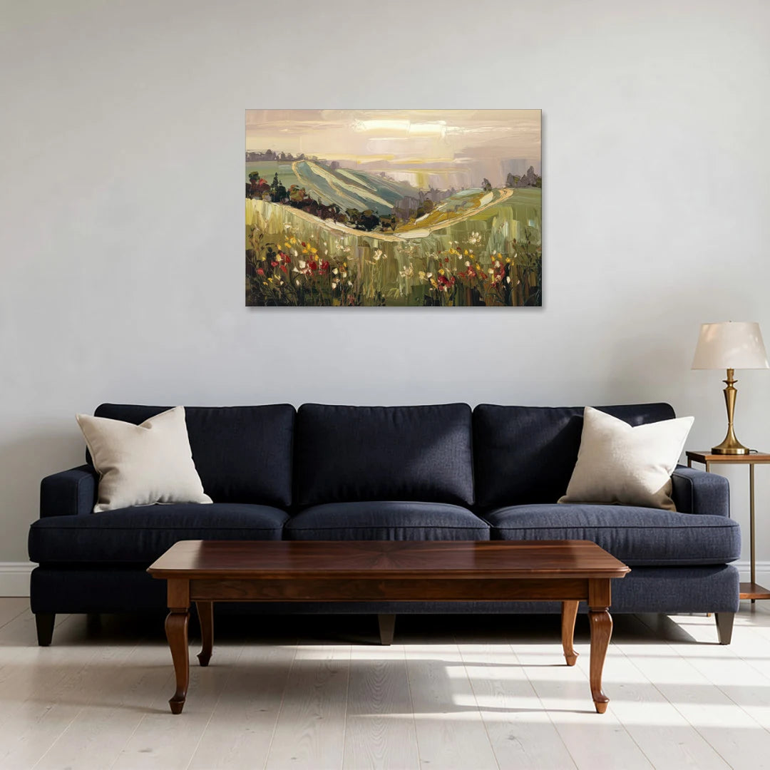 Dunedin Scenic Hills - Canvas Wall Art - Sofa - 36x24