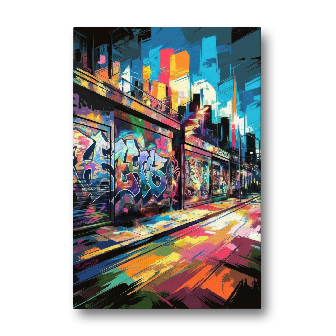 Dunedin Street Art Vibes - Canvas Wall Art - Front