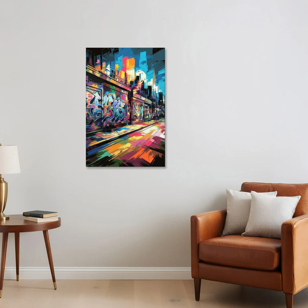 Dunedin Street Art Vibes - Canvas Wall Art - Sofa - 24x36