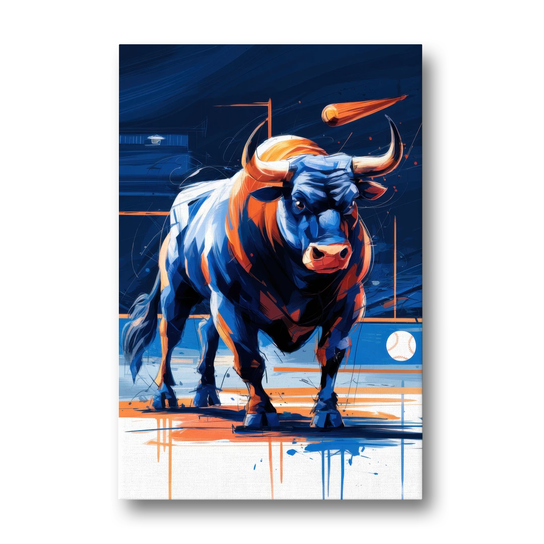 Durham Bulls Baseball Tribute - Canvas Wall Art - Front