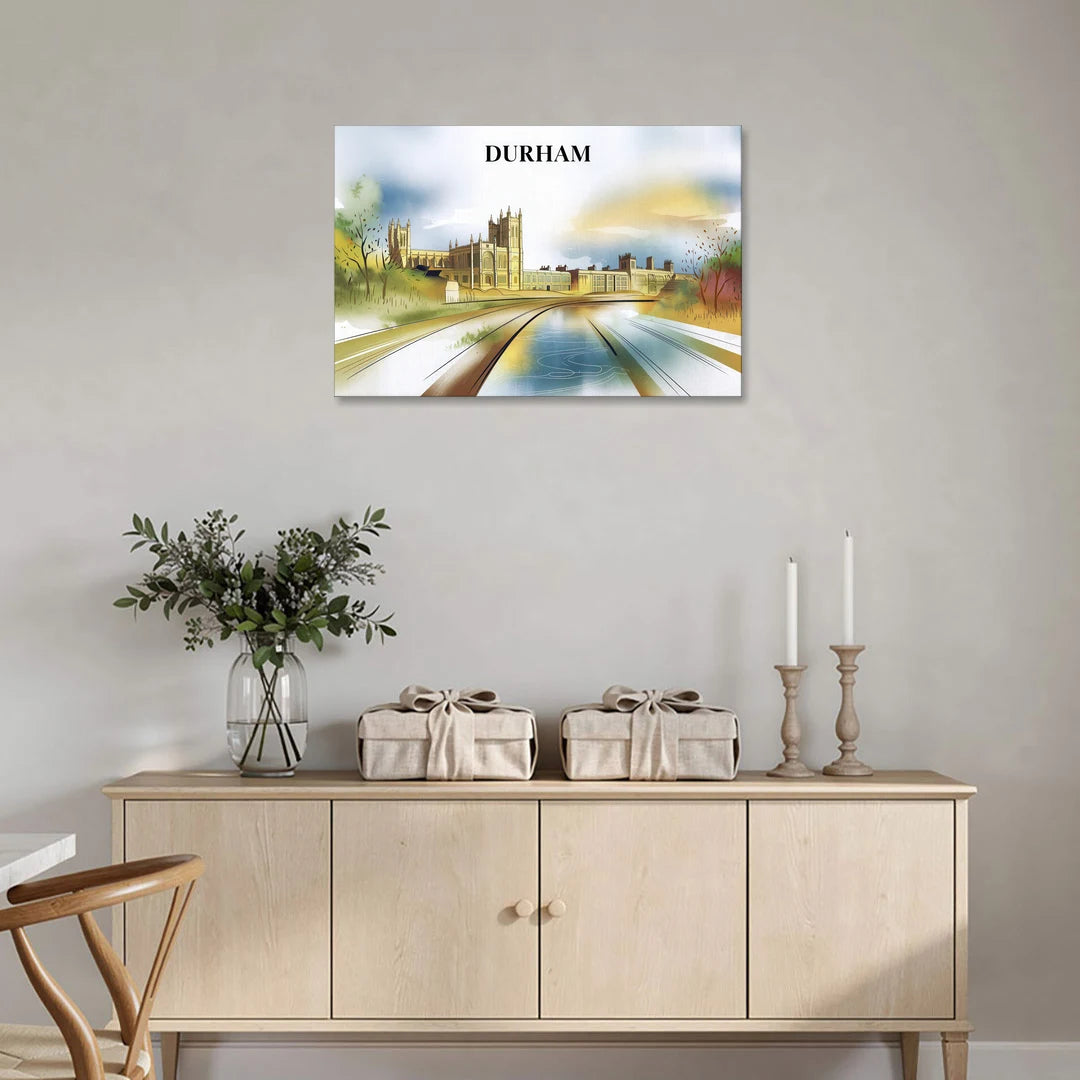 Durham Cultural Landmarks - Canvas Wall Art - Coffee Table - 36x24