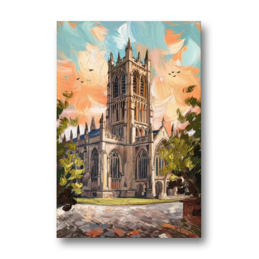 Durham Historic Architecture - Canvas Wall Art - Front