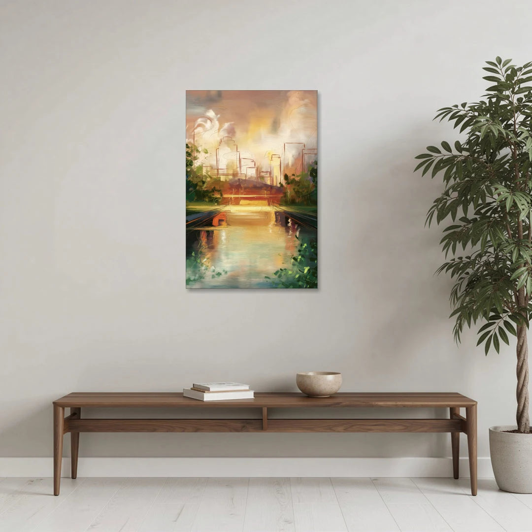 Durham Riverwalk Serenity - Canvas Wall Art - Coffee Table - 24x36