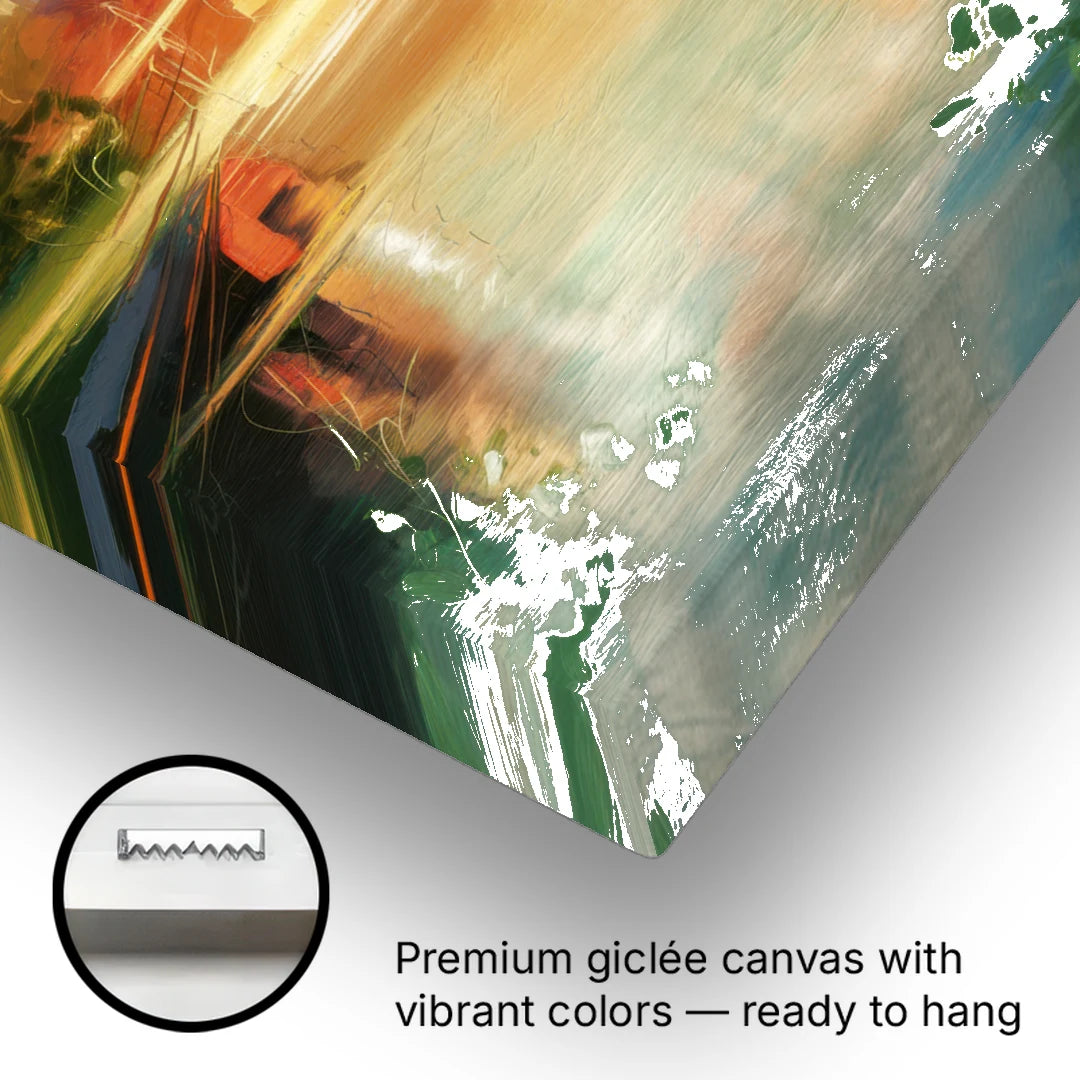 Durham Riverwalk Serenity - Canvas Wall Art - Gallery Wrap Corner