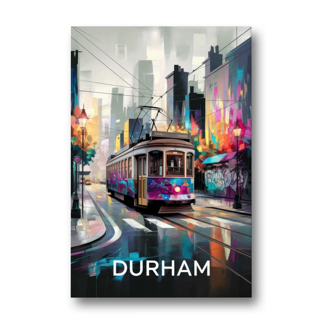 Durham Street Art Vibes - Canvas Wall Art - Front
