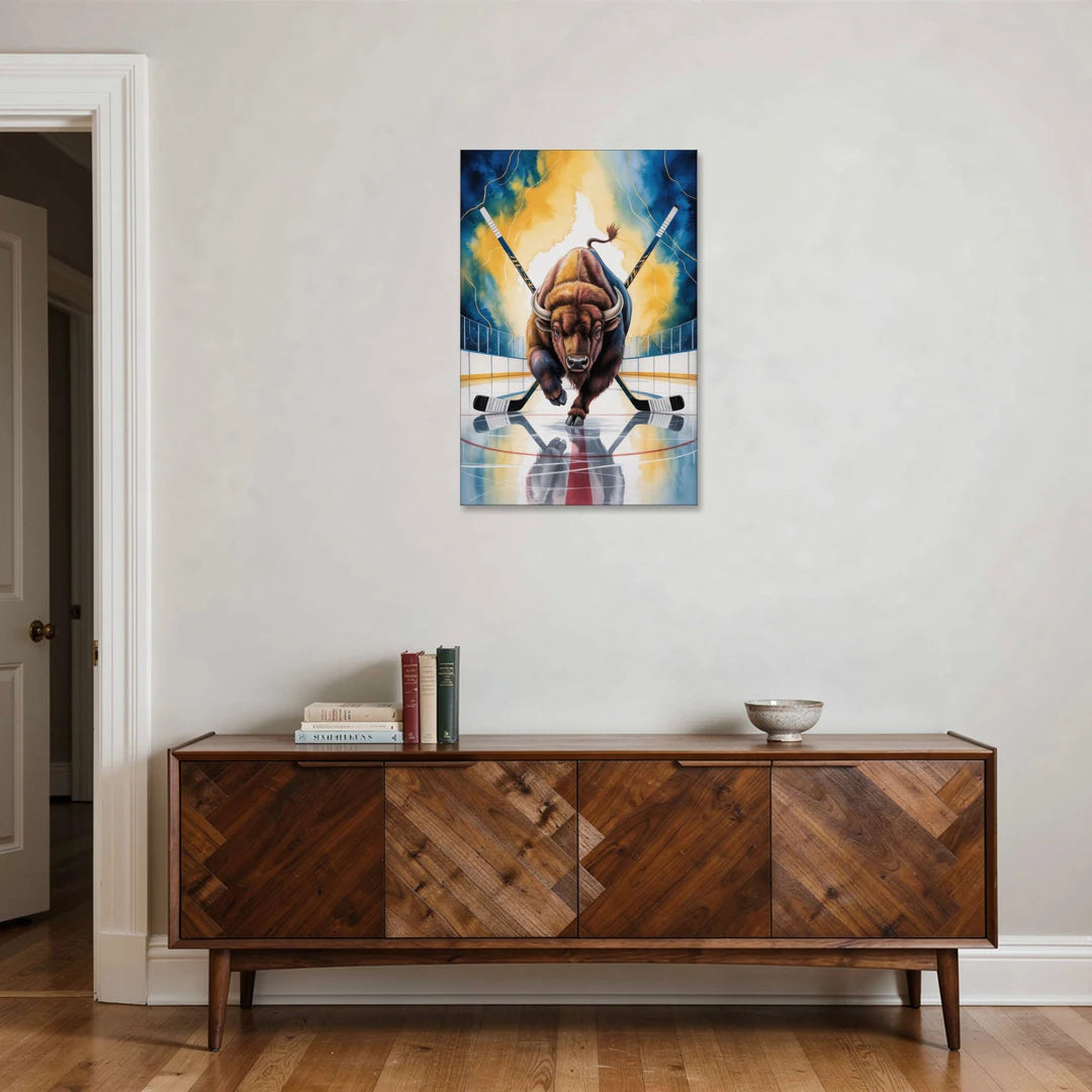 Dynamic Buffalo Sabres Action - Canvas Wall Art - Coffee Table - 24x36