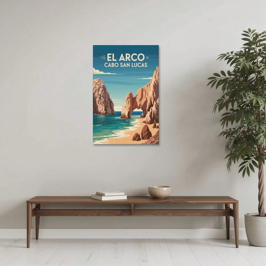 El Arco de Cabo San Lucas - Canvas Wall Art - Coffee Table - 24x36