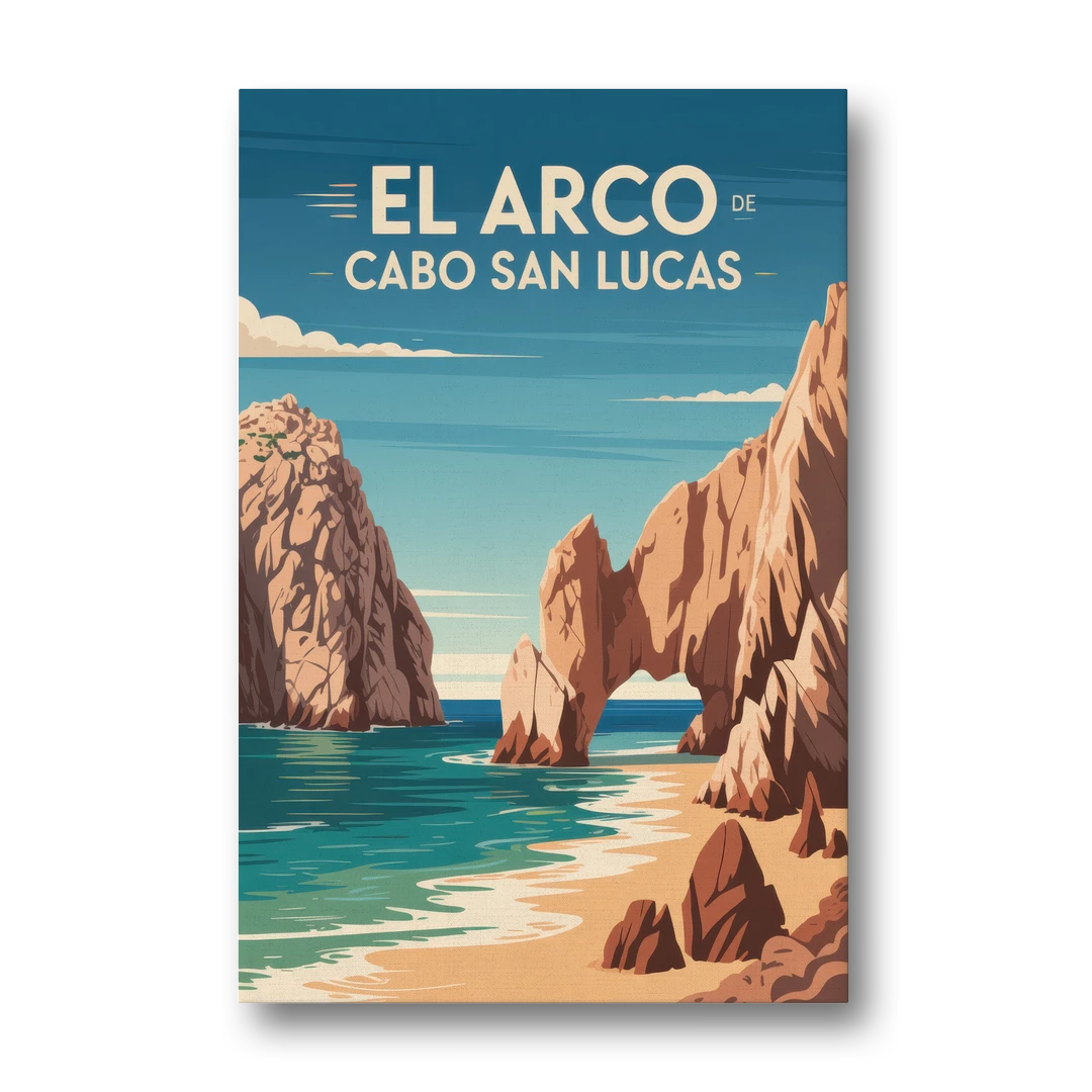 El Arco de Cabo San Lucas - Canvas Wall Art - Front