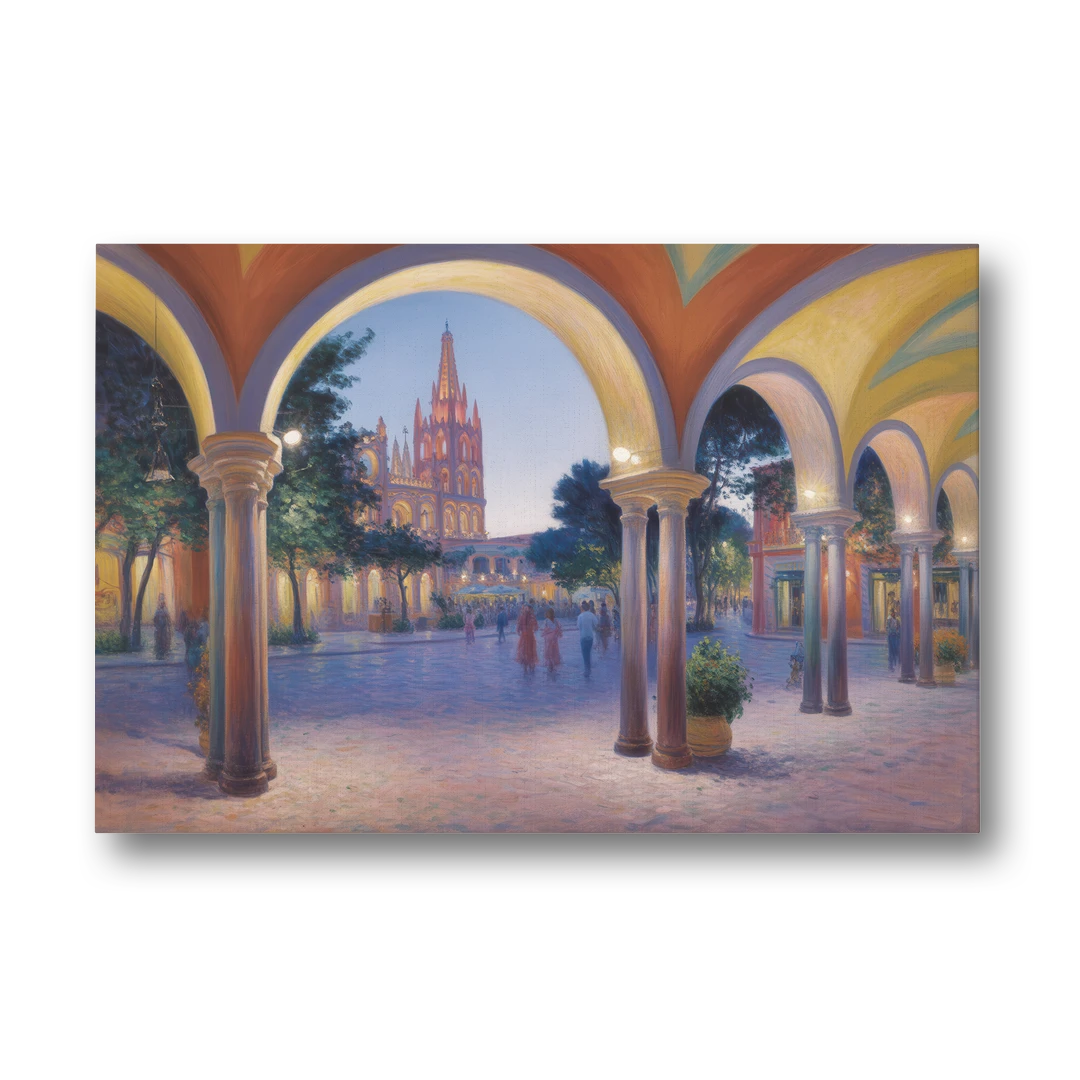 El Jardín Evening - Canvas Wall Art - Front