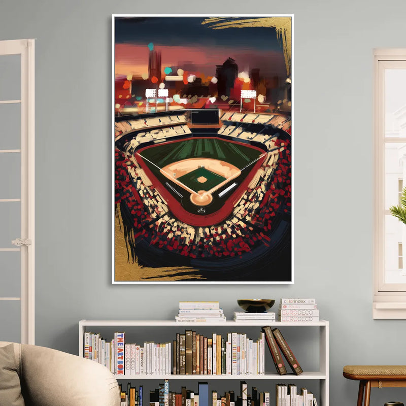 El Paso Chihuahuas Baseball Living Room - White Canvas Wall Art