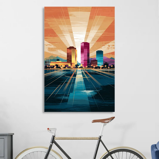 El Paso Downtown Vibes Living Room - Canvas Wall Art
