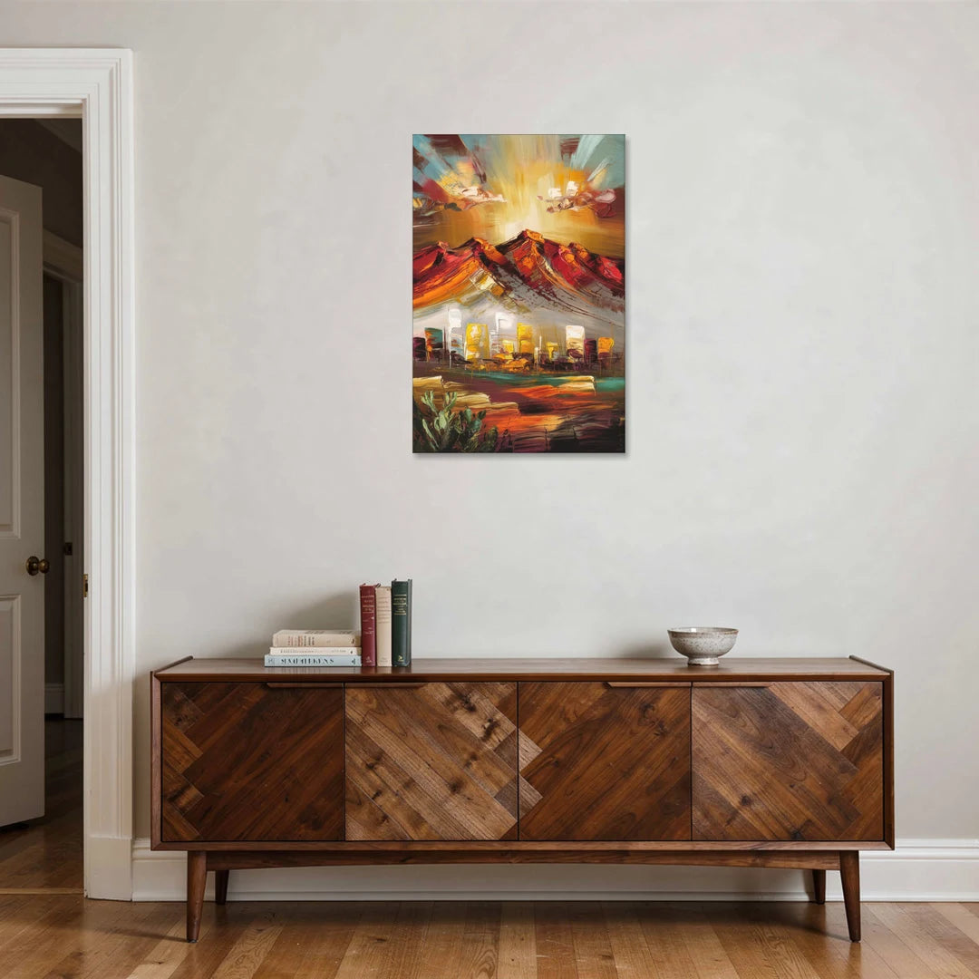 El Paso Mountain Horizon - Canvas Wall Art - Coffee Table - 24x36