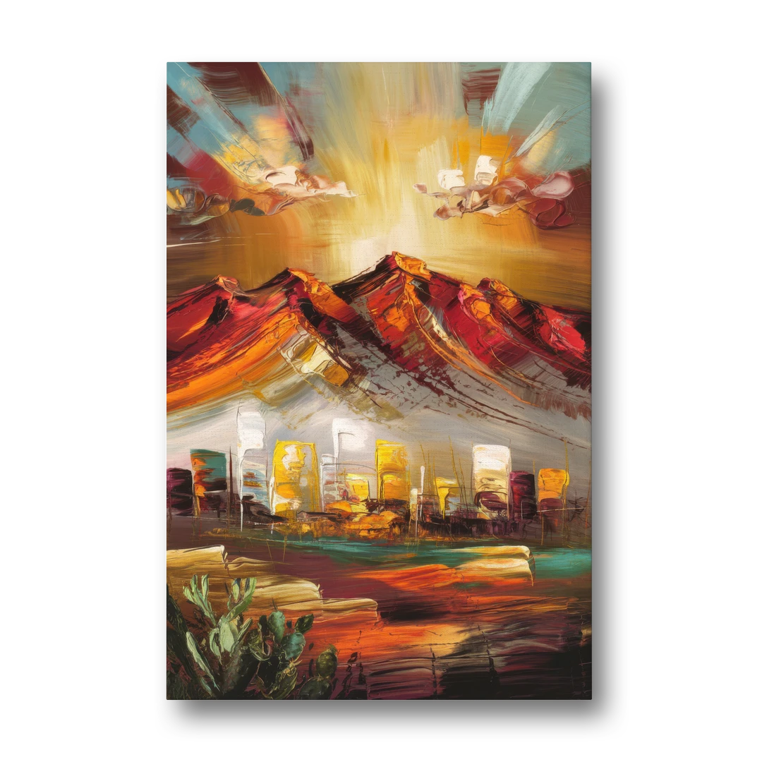 El Paso Mountain Horizon - Canvas Wall Art - Front