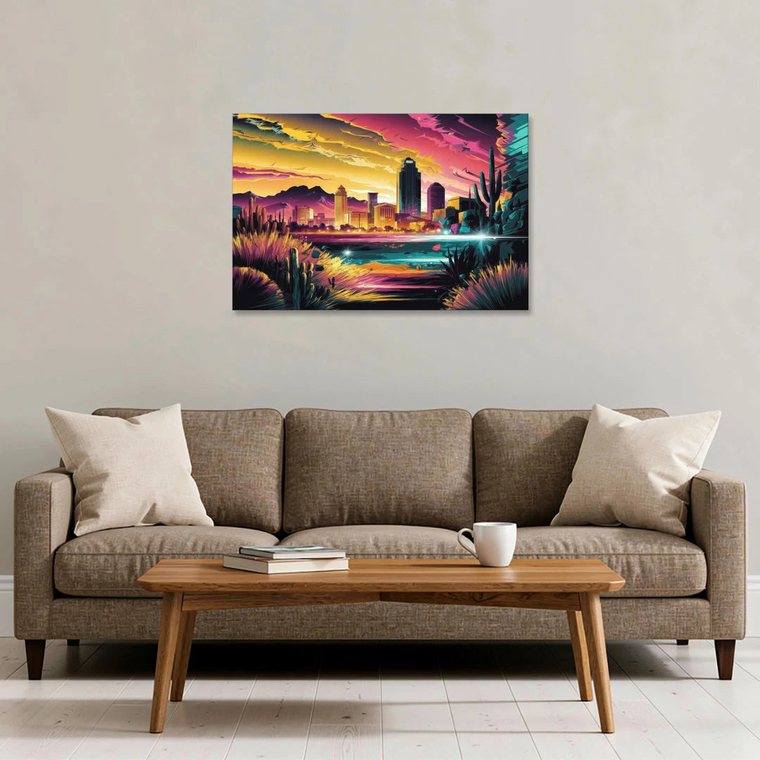 El Paso Scenic Landscape - Canvas Wall Art - Sofa - 36x24