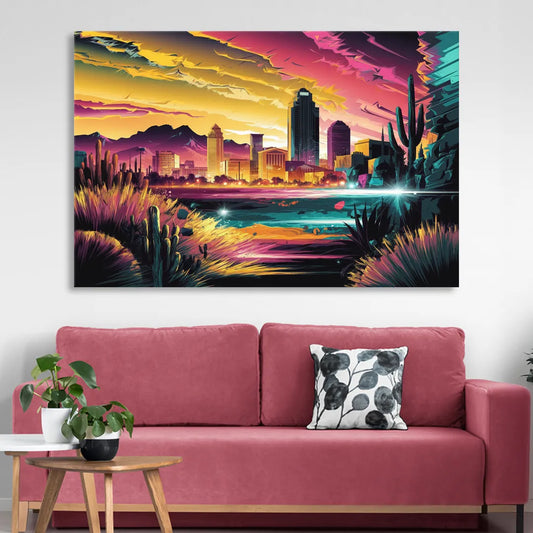 El Paso Scenic Landscape Living Room - Canvas Wall Art