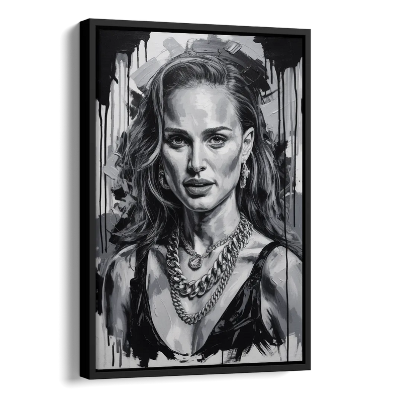 Elegance Side - Black Canvas Wall Art