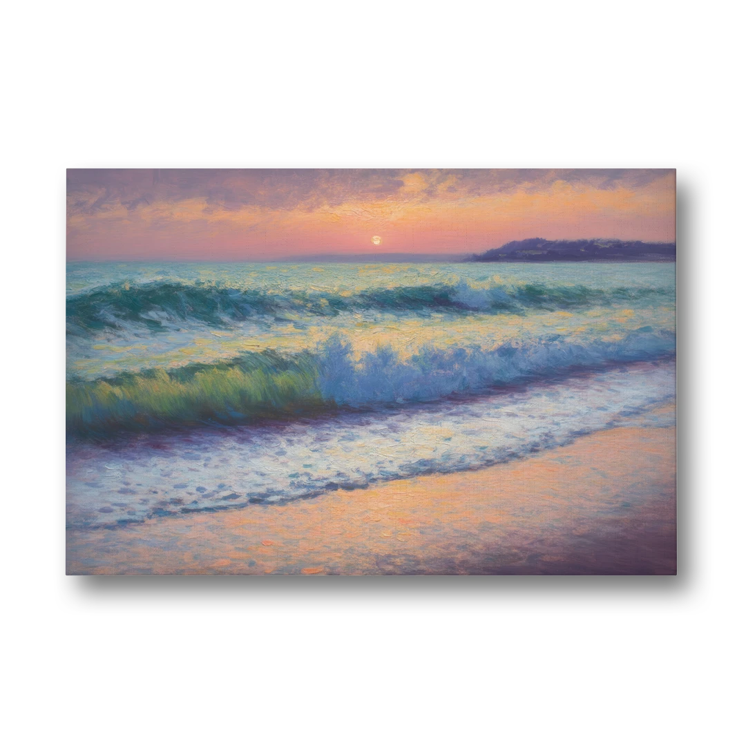 Elli Beach Sunset - Canvas Wall Art - Front
